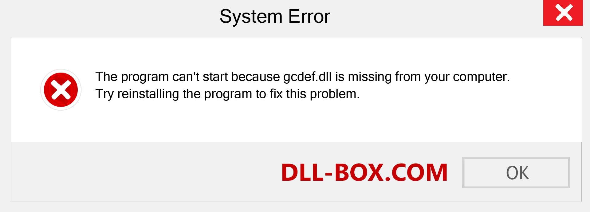  gcdef.dll file is missing?. Download for Windows 7, 8, 10 - Fix  gcdef dll Missing Error on Windows, photos, images